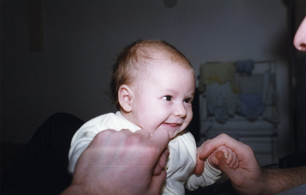 3 Months old - blowing raspberries