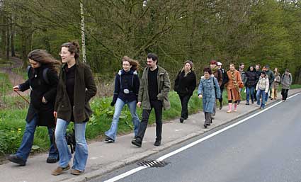 On the march!