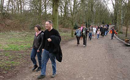 On the march!