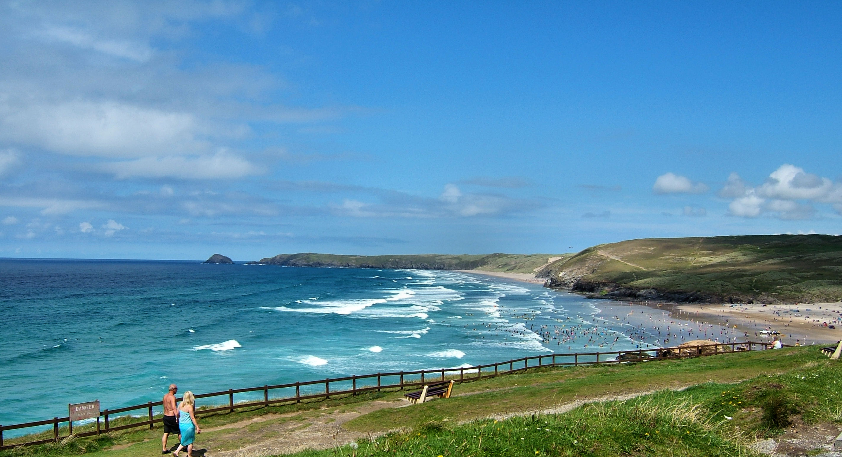 Perranporth beach view