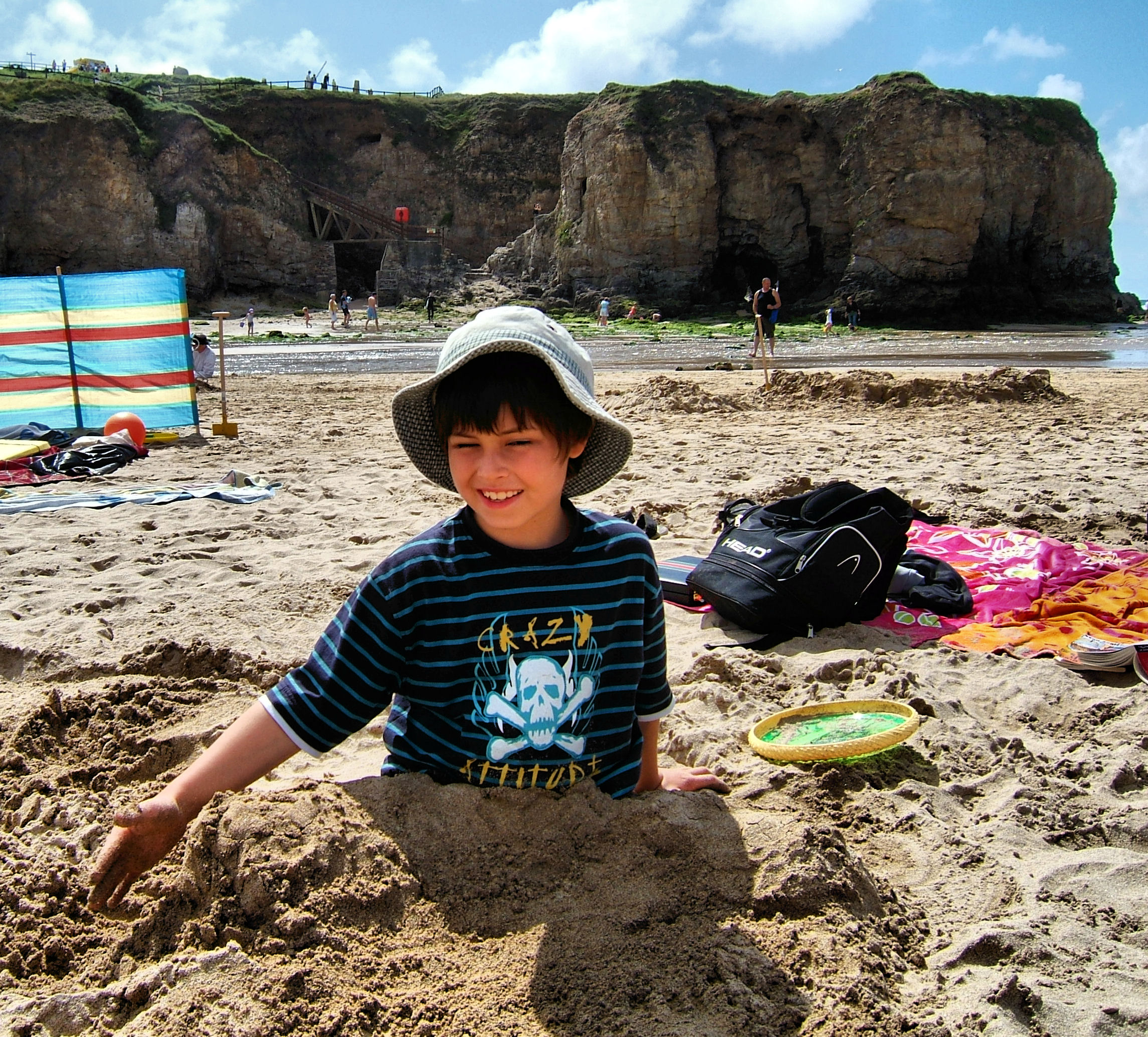 Buried in the sand