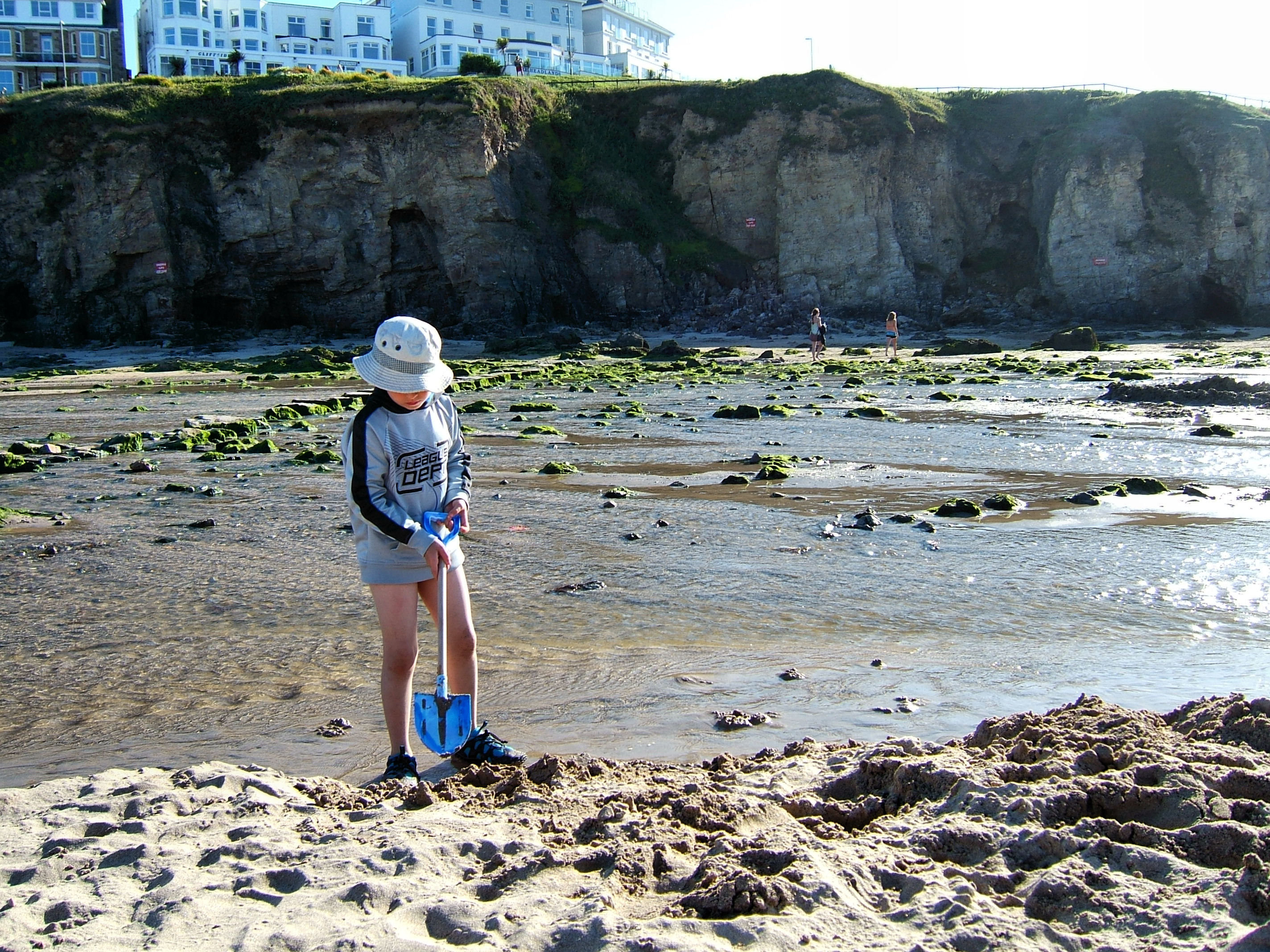 Digging in the sand