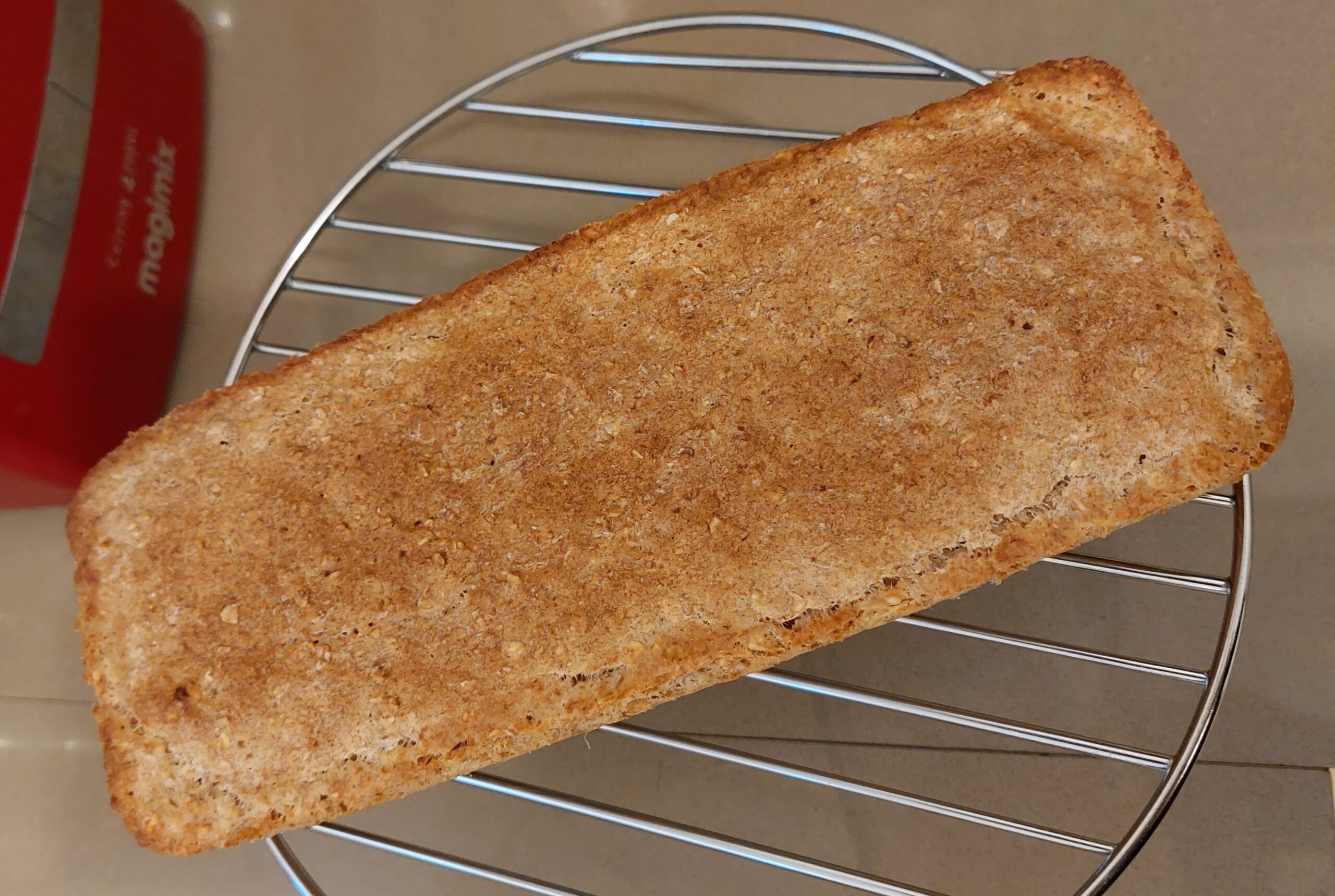 Homemade oat bread cooling down, fresh out of the oven